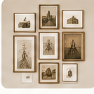 Gallery wall arrangement