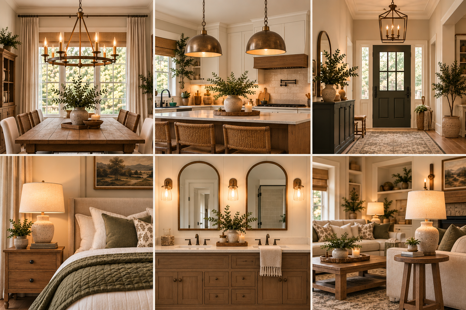 Lighting ideas for dining rooms, kitchens, entryways, bedrooms, bathrooms and living rooms